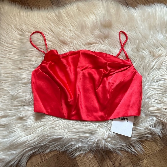 NOOKIE Dream Draped Crop In Fire - Picture 2 of 4